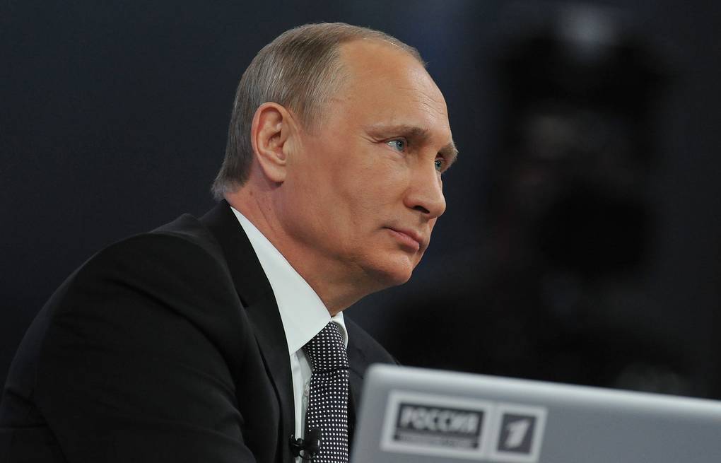 Russian President Vladimir Putin Mikhail Klimentyev/Russian presidential press service/TASS