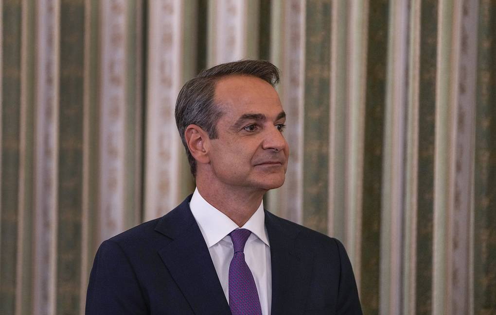 Greek Prime Minister Kyriakos Mitsotakis AP Photo/Thanassis Stavrakis