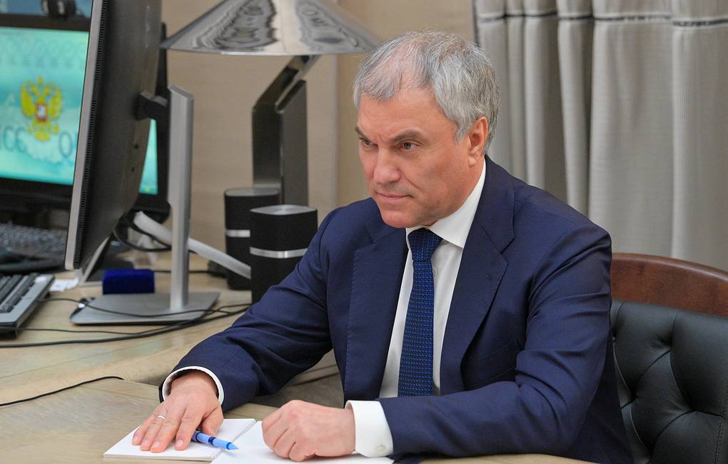 Russian State Duma Speaker Vyacheslav Volodin Alexander Astafyev/POOL/TASS