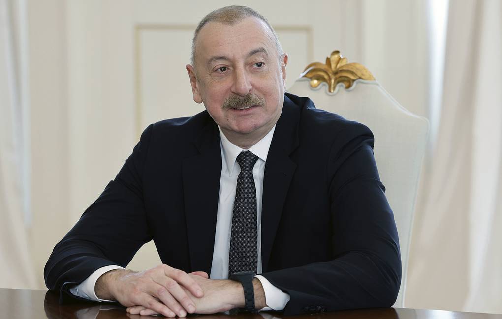 Azerbaijani President Ilham Aliyev Dmitry Astakhov, Sputnik, Kremlin Pool Photo via AP