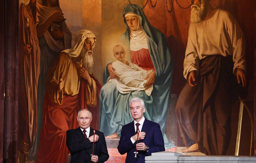 Russia's President Vladimir Putin and Moscow Mayor Sergei Sobyanin Valery Sharifulin/POOL/TASS