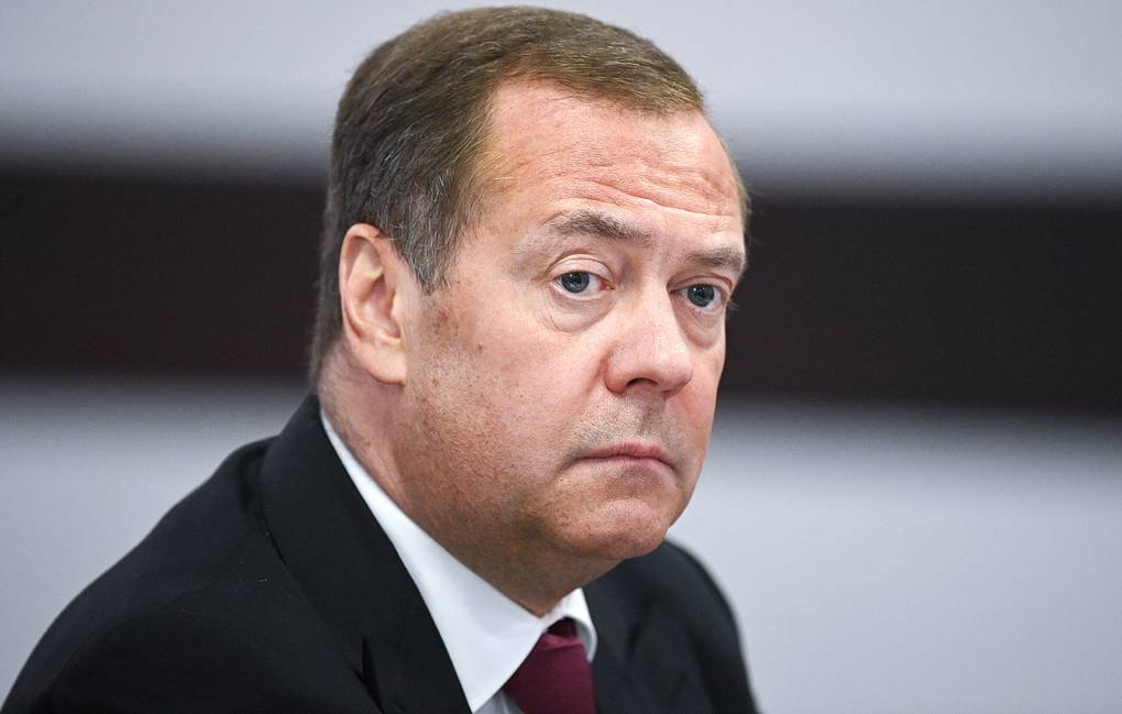 Russian Security Council Deputy Chairman Dmitry Medvedev Sergei Bobylev/POOL/TASS