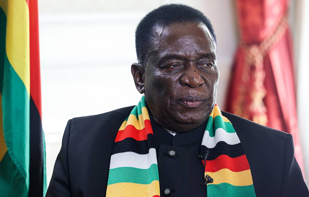 Zimbabwean President Emmerson Mnangagwa Vladimir Smirnov/TASS