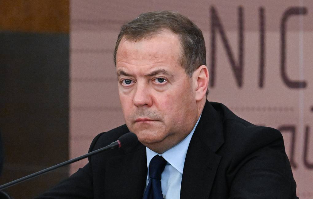 Russian Security Council Deputy Chairman Dmitry Medvedev Alexei Maishev/POOL/TASS