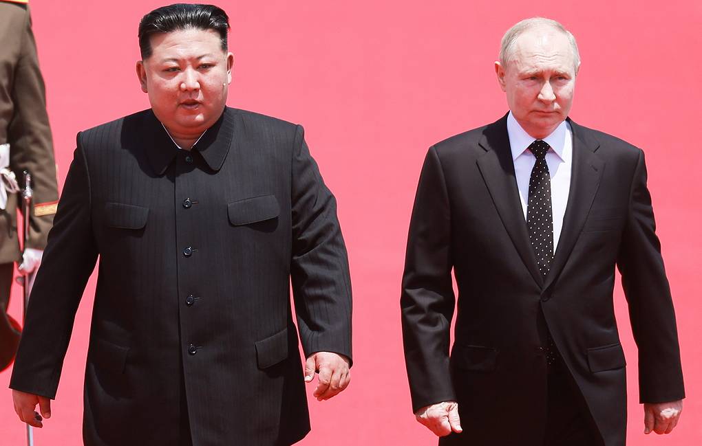 North Korean Leader Kim Jong Un and Russian President Vladimir Putin  Vladimir Smirnov/POOL/TASS